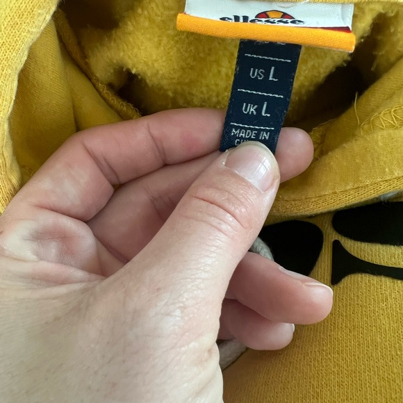 Ellesse Yellow Hoodie with Logo - Picture 3 of 6